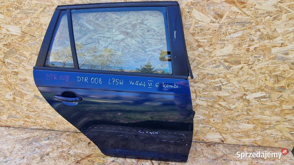 VW GOLF 6 VI KOMBI DRZWI TYŁ TYLNE PRAWE PRAWY Słowikowo sprzedam