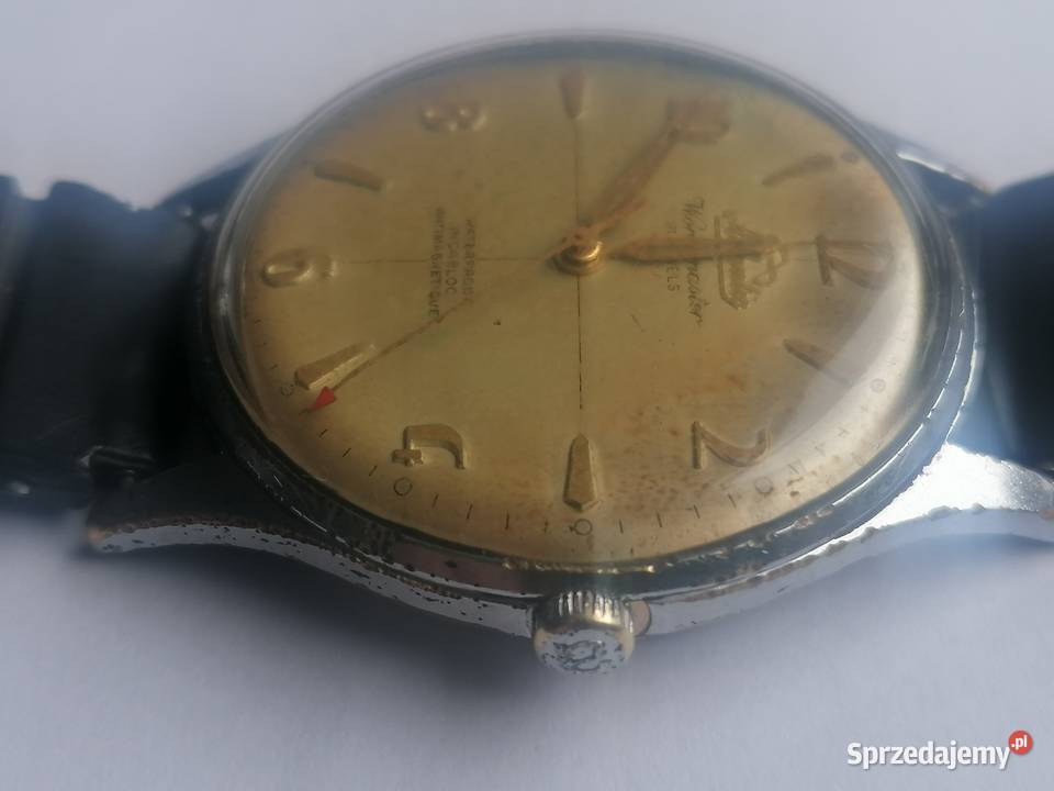 zegarek Atlantic Woldmaster 21J Prima r1954 Piotrków Trybunalski