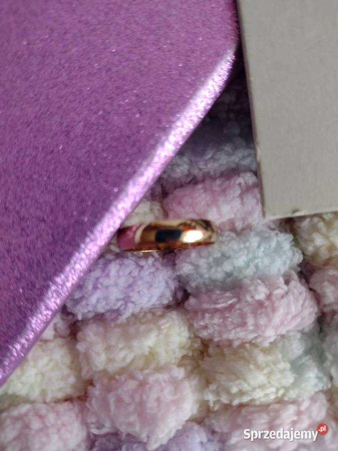 ASOS rozmiar 15 złota obrączka pierścionek NOWY Kraków