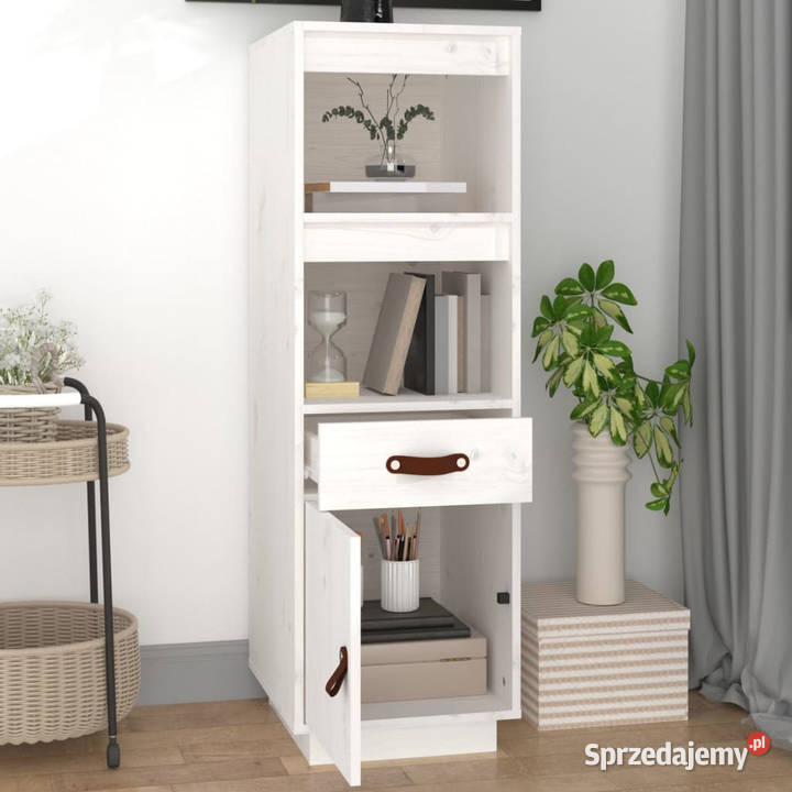 Szafka biała 34x40x1085 lite drewno sosnowe Warszawa sprzedam