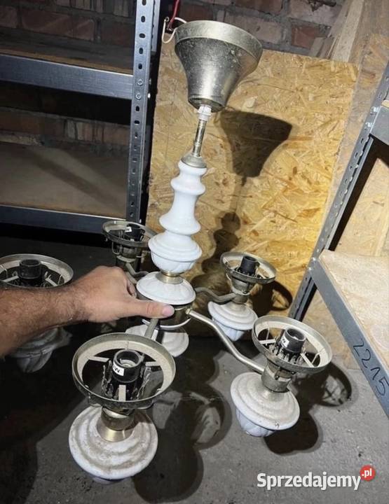 Lampa żyrandol Vintage antyk Antic 90s 80s Biecz