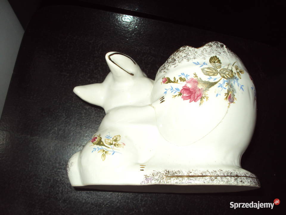 Porcelana z Chodzieży linia Złota róża zając Porcelana i szkło Konstantynów Łódzki