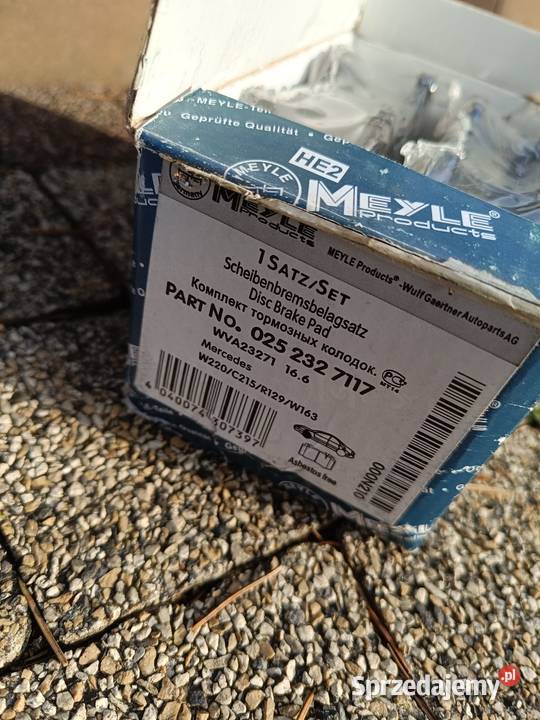 NOWE klocki hamulcowe przód Meyle Mercedes Łódź