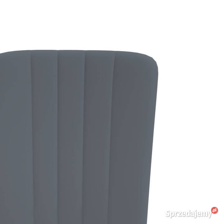 krzesła stołowe 2 ciemnoszare aksamitne WM326094 Warszawa