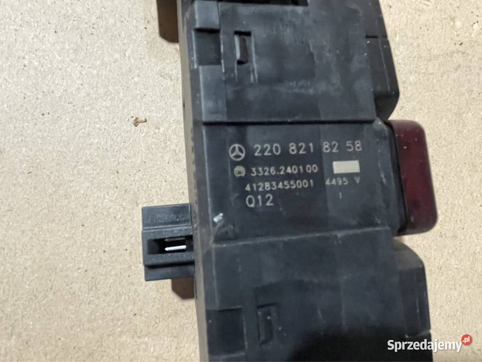 Panel przełączników konsoli 2208218258 mercedes wyposażenie elektryczne Szczecin sprzedam
