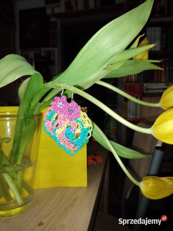 Nowe kolczyki wielokolorowe 5 na 65 Garwolin