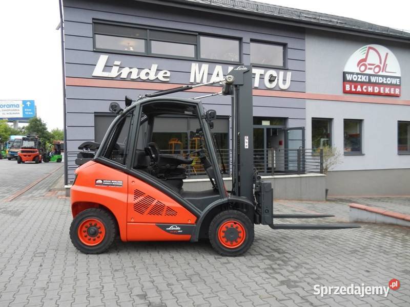 Gazowy wózek widłowy Linde H40T02 Duplex osprzęt