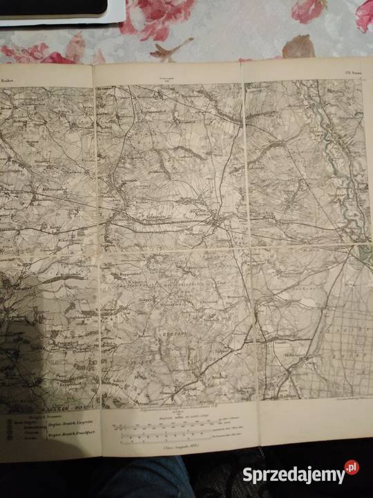 Mapa poniemiecka miasta Żary Sorau sprzedam