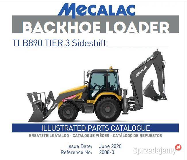 Mecalac TBL890 katalog części zamiennych