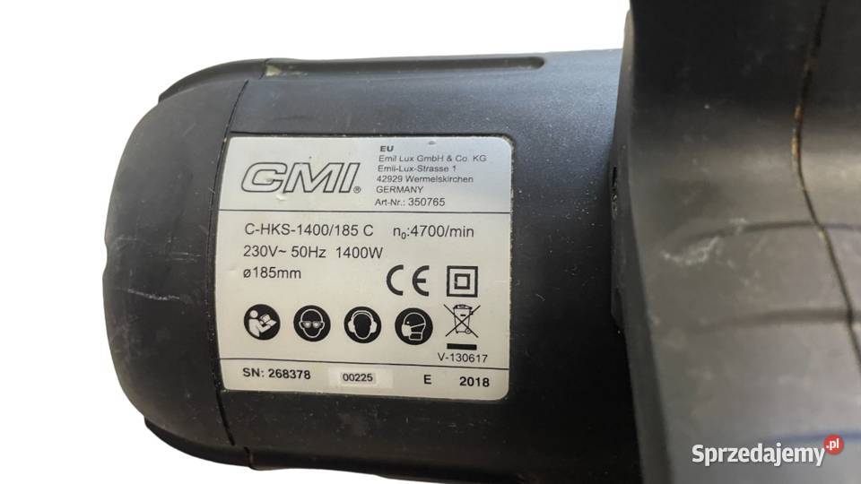 Pilarka tarczowa bączek CMI CHKS1400 4700RPM Piły tarczowe