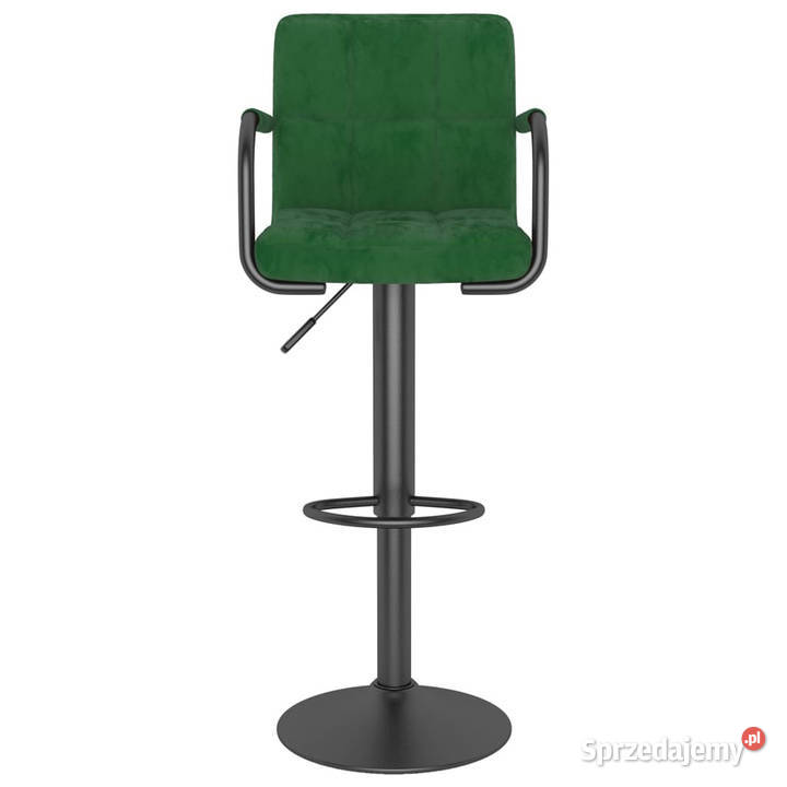 Hoker ciemnozielony obity aksamitem WM334651 mazowieckie Warszawa