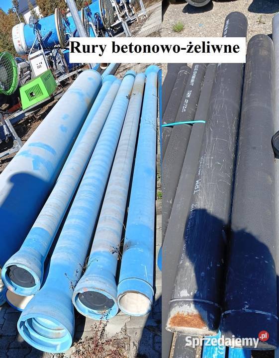 Sprzedam rury żeliwnobetonowe DN150 DN200 DN500 małopolskie Maniowy sprzedam