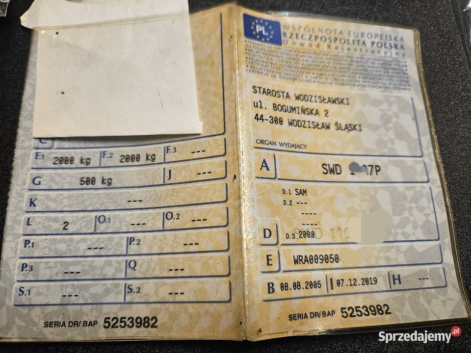 Przyczepa laweta 2 osiową Sam 2000 Wodzisław Śląski