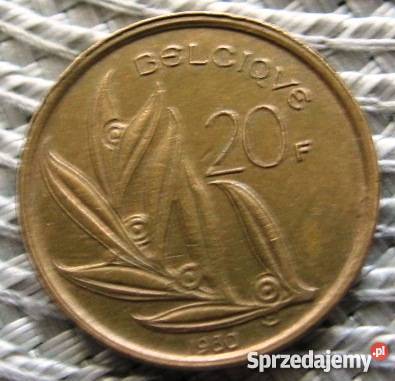 Belgia 20 Frank 1980r i 1981r Kalisz