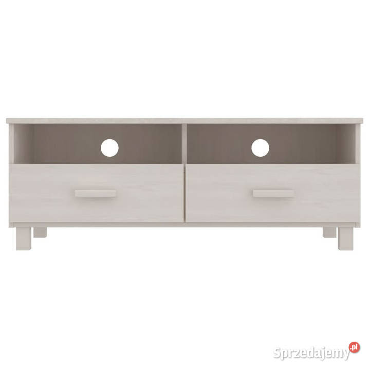 Szafka pod TV HAMAR biała 106x40x40 lite drewno Warszawa