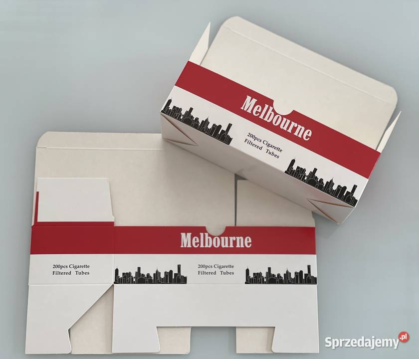 Opakowania paczki pudełka na gilzy papierosowe