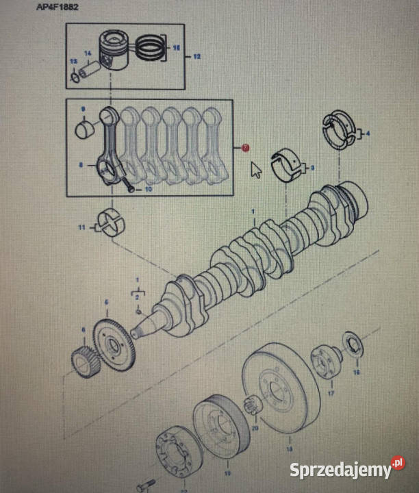 FENDT V837079475Fendt korbowódFendt 6335C