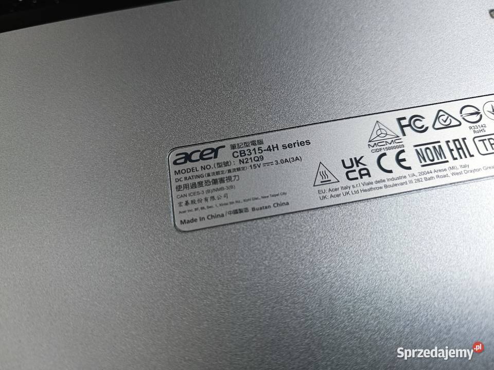 Laptop Acer Chromebook 315 nowy