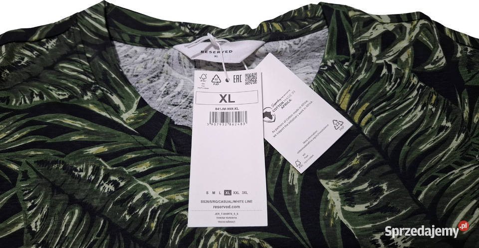 Koszulka męska krótki rękaw Tshirt Reserved XL Czeladź