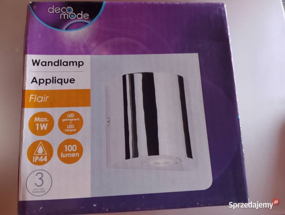 Lampa ścienna srebrna śląskie Częstochowa