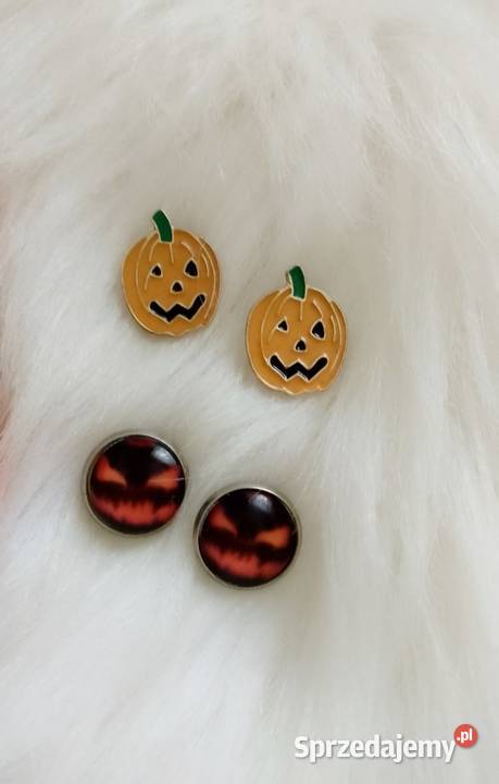 Zestaw kolczyków dynie Halloween Gothic Olkusz