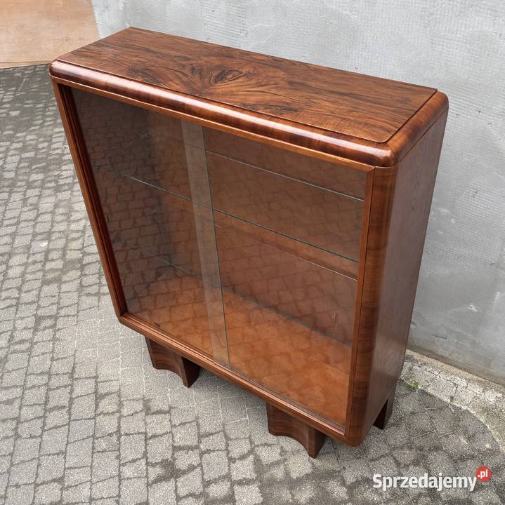 Witryna Orzech ART DECO Antyk Renowacji Idealna Warszawa sprzedam