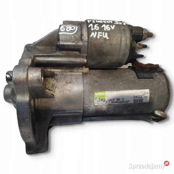 ROZRUSZNIK Peugeot 307 16 16V 9648644680 valeo Układ elektryczny silnika Chełm sprzedam
