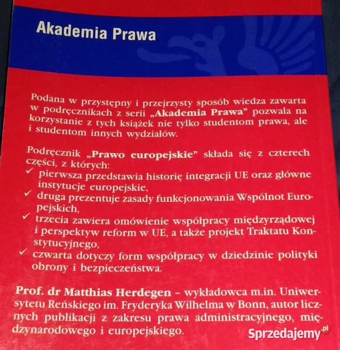 Prawo europejskie Akademia Prawa Herdegen Chełm