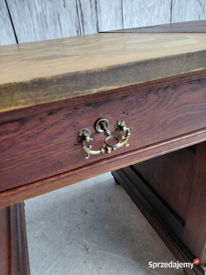 stylowe biurko drewniane antyk 289 Byczyna