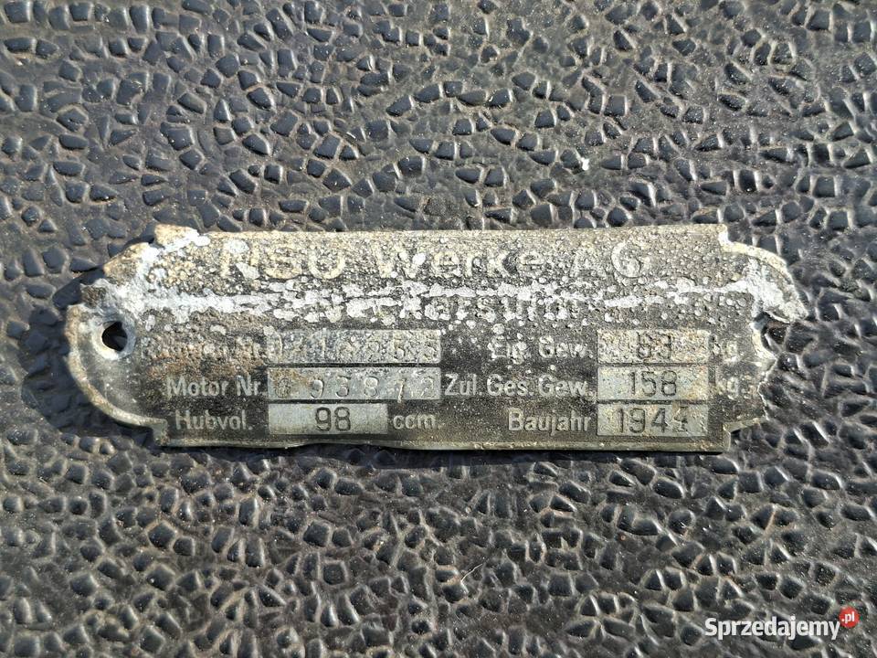 NSU Quick 1944 uszkodzony Środa Śląska