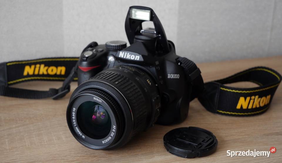 Lustrzanka Nikon D3000 z obiektywem 1855 VR nowy Gliwice