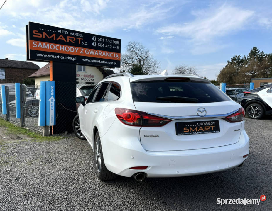 Mazda 6 Automat Navi Biała Perła Salon HUD III elektryczne lusterka Rydułtowy