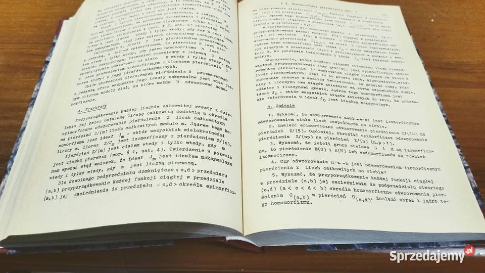 Algebra wyższa Zdzisław Opial 1975 TWARDA tradycyjny podręcznik Gdańsk
