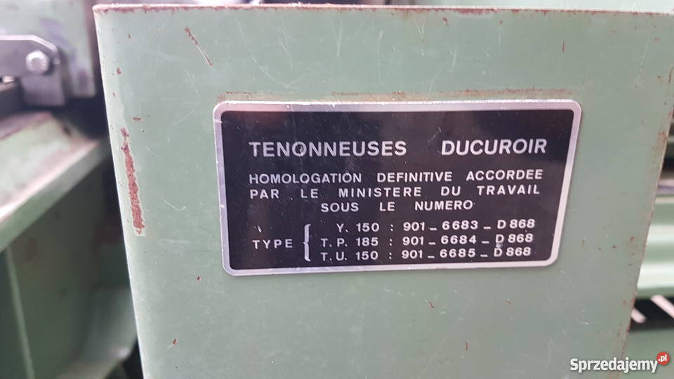 Czopiarka DUCUROIR TP 185 cztery wrzeciona wózek Karsin