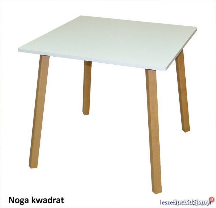 STÓŁ KWADRATOWY 70 70 BLAT KWADRAT DĄB NA MDF Tołkiny