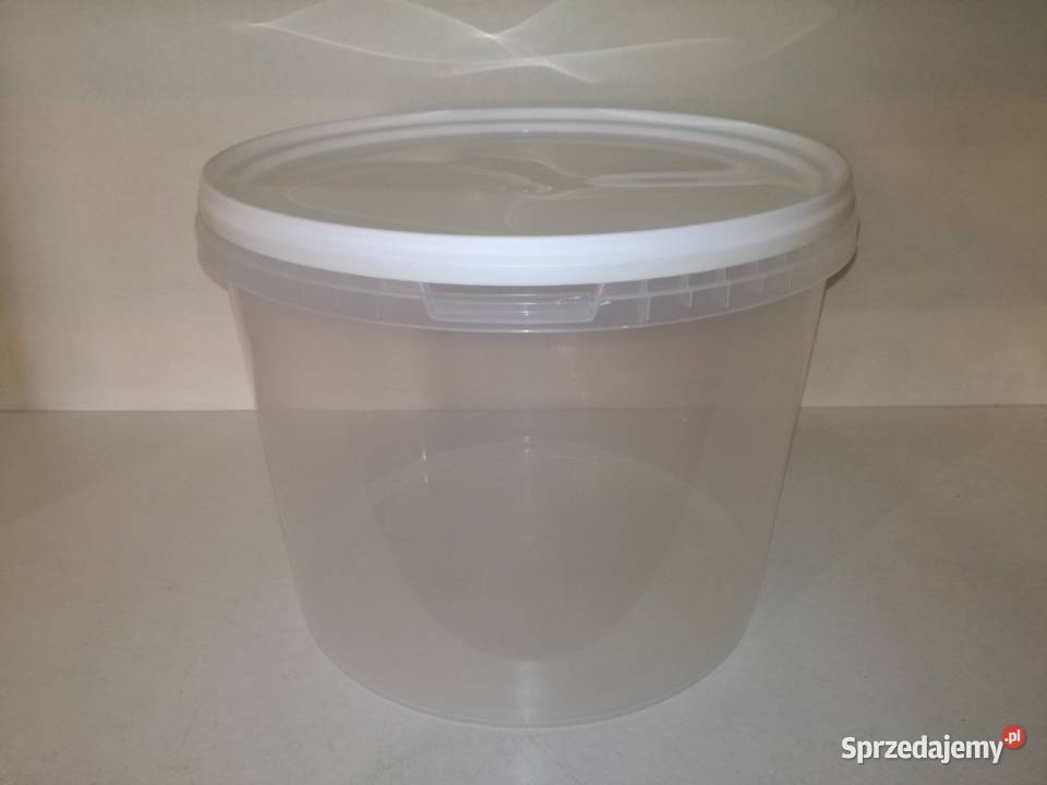 Wiadro plastikowe 10L z pokrywką transparentne Toruń