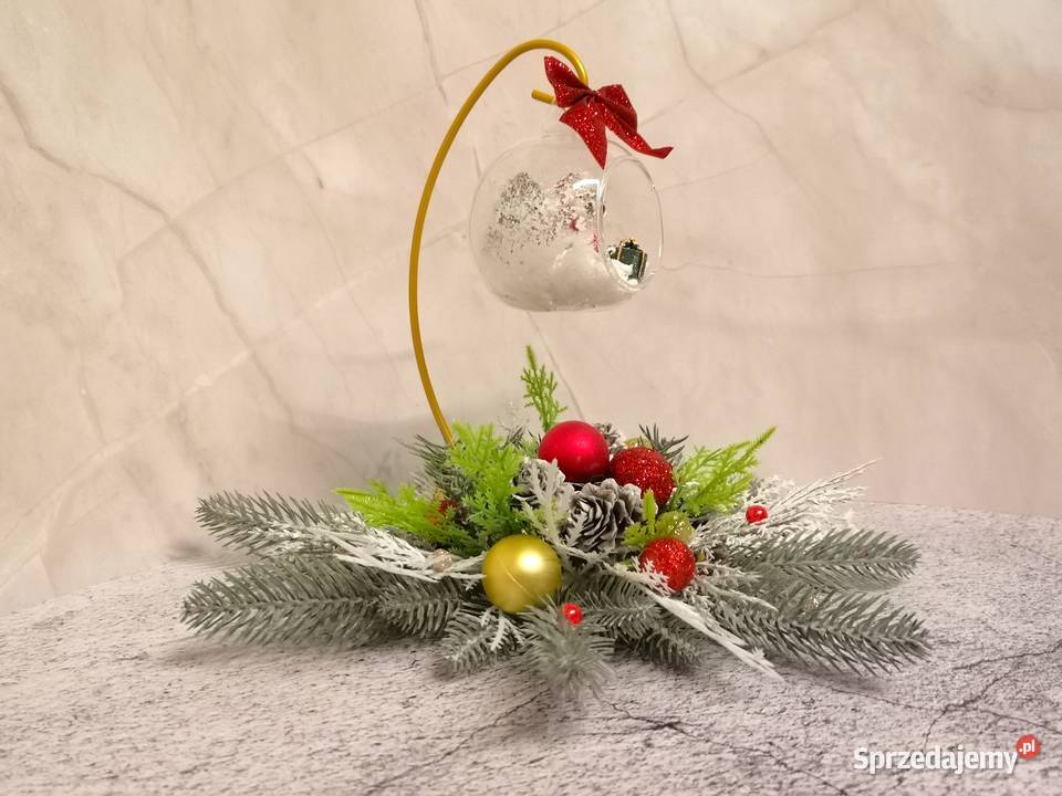 Ręcznie wykonany stroik świąteczny z dekoracyjną Kielce sprzedam