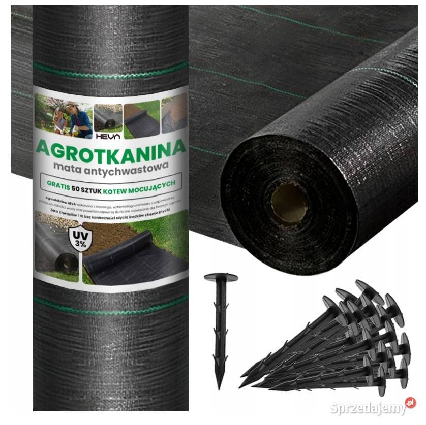 AGROTKANINA AGROWŁÓKNINA HEVA MOCNA CZARNA 11 X Szczecin