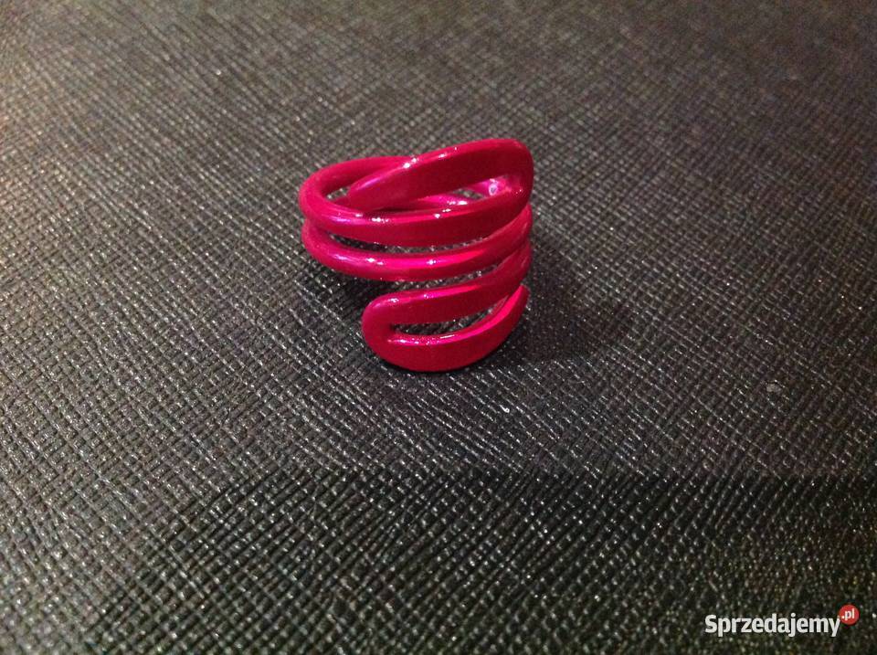 Pierścionek Damski Różowy Fuksja Nowa Sól sprzedam