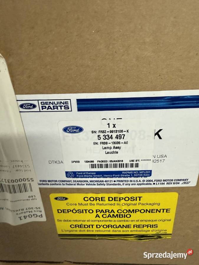 Lampa przednia lewa FORD MUSTANG VI FR3B13006B Kolbuszowa Dolna