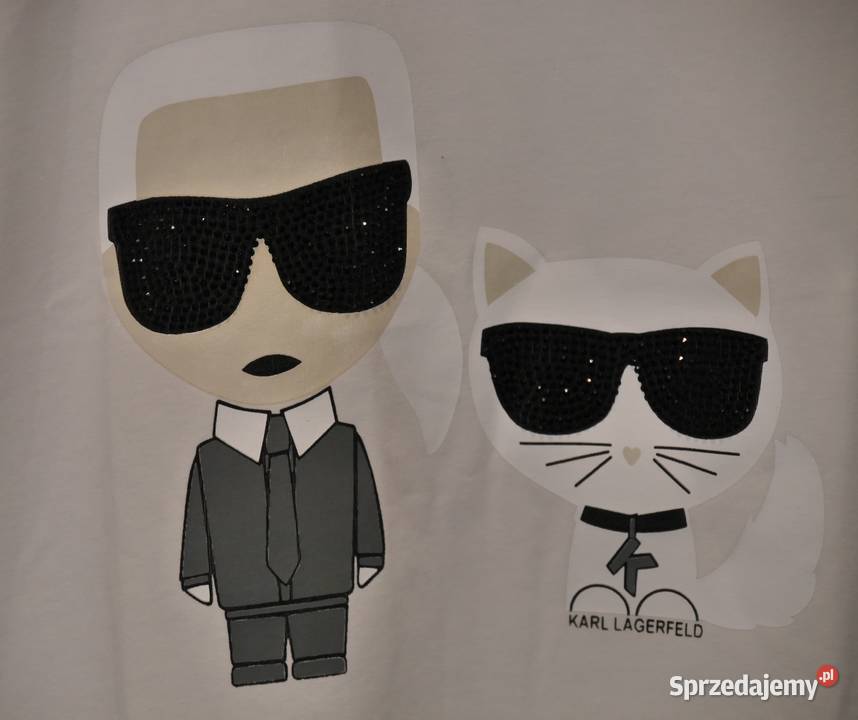 Karl Lagerfeld piękna bluzeczka cyrkonie 36 S Bluzki i koszule Wrocław sprzedam