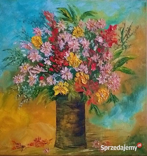 Obraz olejny Polne kwiaty Obrazki i obrazy Lublin