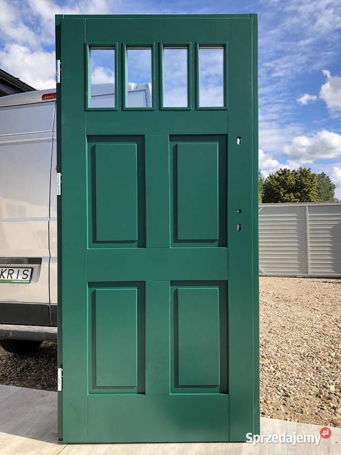 Drzwi zewnętrzne ocieplane NA WYMIAR w dowolny Drewno