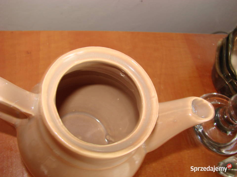 porcelitowy czajniczek do zaparzania herbaty Wyposażenie wnętrz Pruszcz Gdański