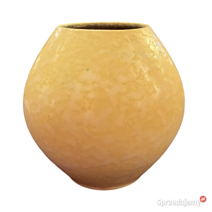 żółty ceramiczny wazon Gramann Keramik Niemcy Warszawa