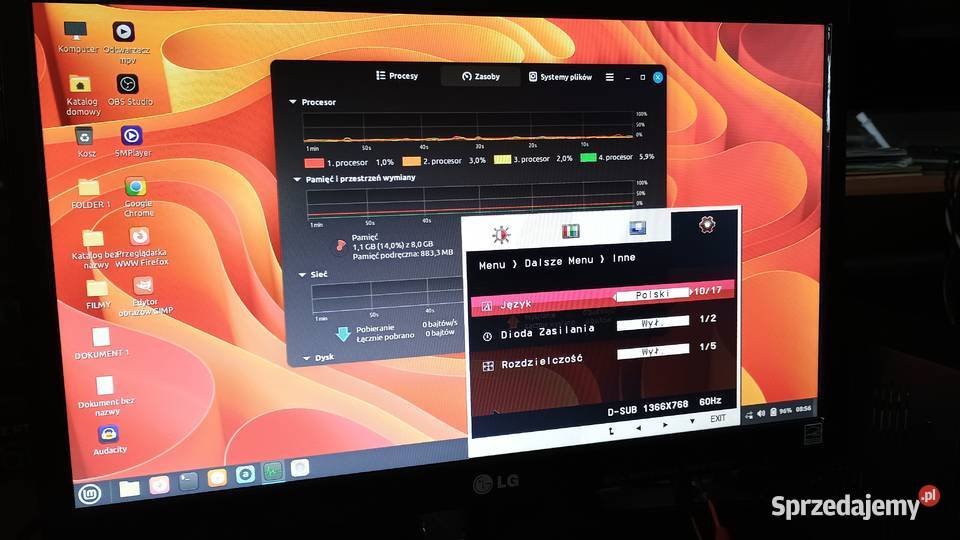 Monitor LG LED 19 Elektronika Lubartów