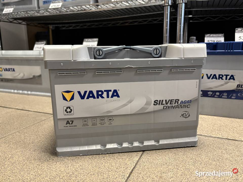 Akumulator 70ah 760a Varta A7 AGM Akumulatory Zduńska Wola sprzedam