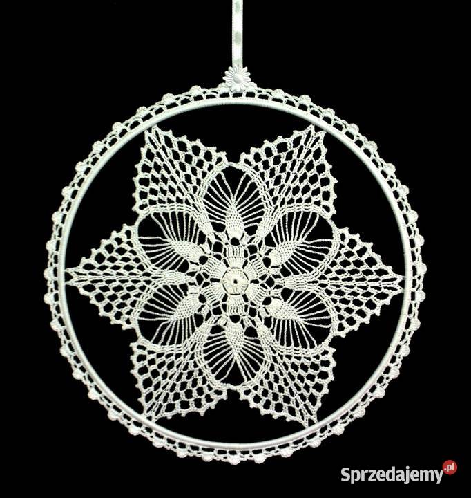 Zawieszka ozdoba na okno szydełkowa 27 Z102 Kluczbork sprzedam