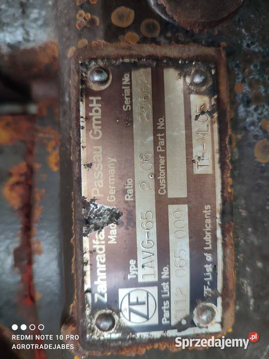 Most napędowy AV225 25662 Zettelmeyer ZL602 Tył