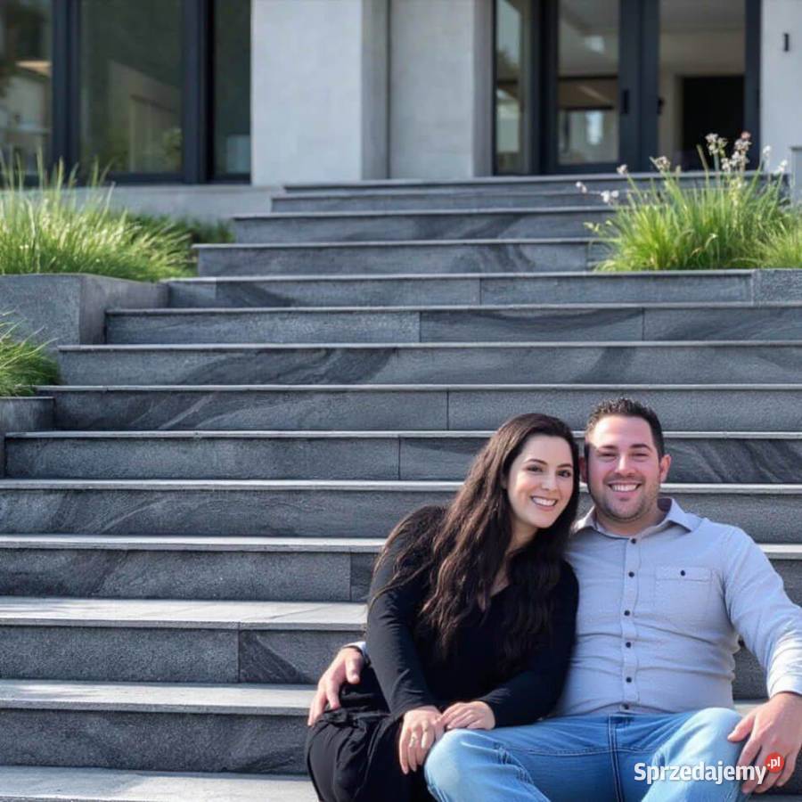 Stopień granitowy Royal Juparana płomieniowany Szczecin